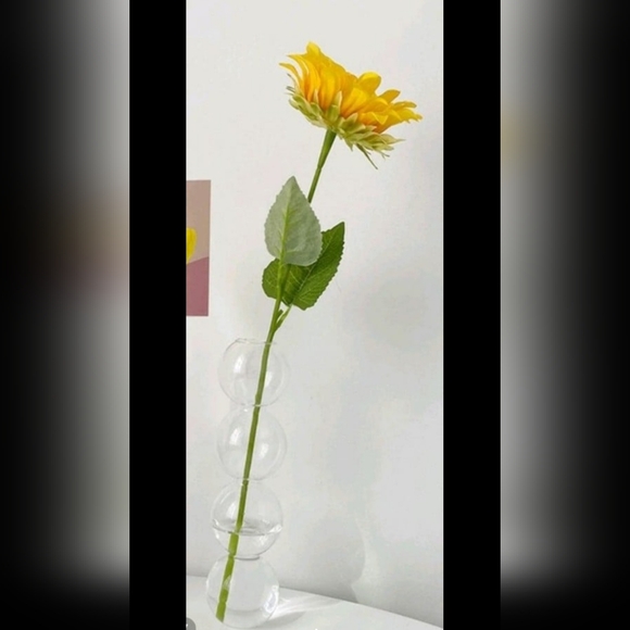 Clear Flower Vase, Modern Glass Vase For Flower For Home Decor - Picture 1 of 3
